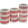 'QC Rejected' Adhesive Safety Tape, Vinyl, White, 50mm x 66m, Pack of 5 thumbnail-2