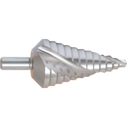 A412, Step Drill, 4 to 12, High Speed Steel