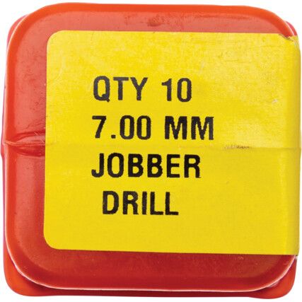 Jobber Drill, 7mm, Normal Helix, High Speed Steel, Black Oxide