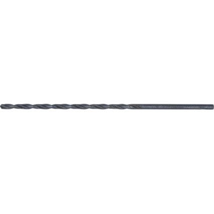L100, Long Series Drill, 2.5mm, Long Series, Straight Shank, High Speed Steel, Steam Tempered