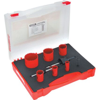 ELECTRICIANS HOLESAW KIT IN PLASTIC CASE