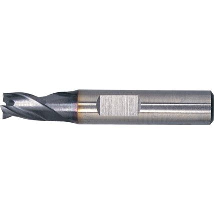 Throwaway Cutter, Short,1.5mm, 2 fl, Cobalt High Speed Steel, TICN