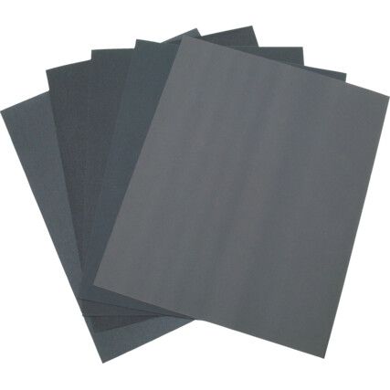 Coated Sheet, 230 x 280mm, Silicon Carbide, P180/P240/P320/P400/P600, Wet & Dry