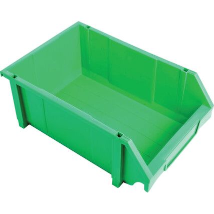 Storage Bins, Plastic, Green, 300x450x175mm