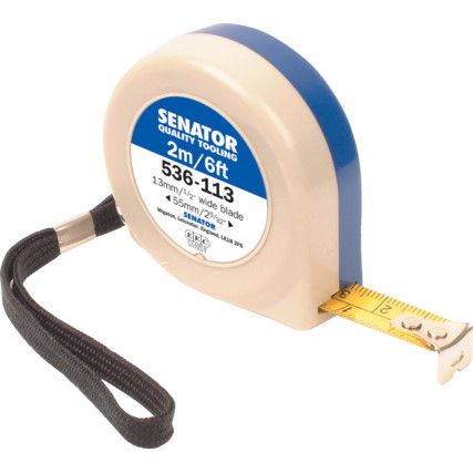 GW-F251, 2m / 6ft, Tape Measure, Metric and Imperial, Class II