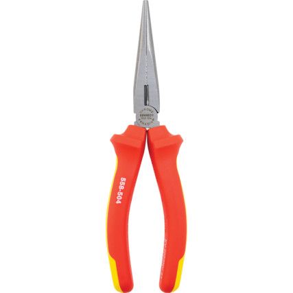 205mm, Needle Nose Pliers, Jaw Serrated