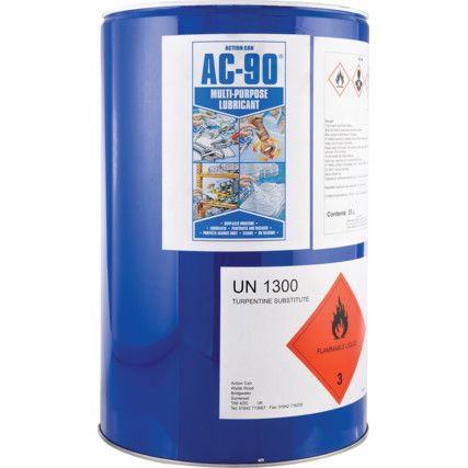 AC-90®, Multi-Purpose Lubricant, Barrel, 25ltr