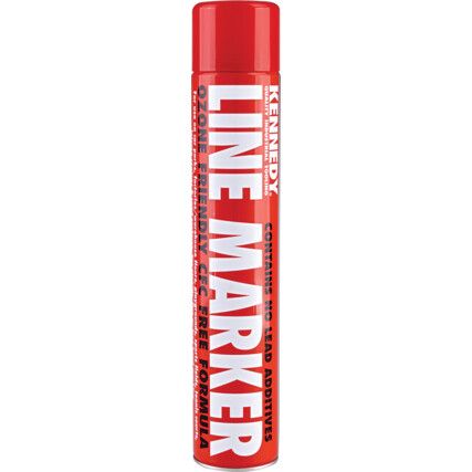 Line Marker Spray Paint, Red, Aerosol, 750ml