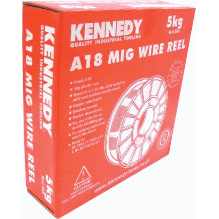 0.6mm A18 Mild steel Mig Wire - 5.0kg Mini Reels