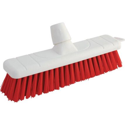 12" Soft Poly Sweep Broom Head Red