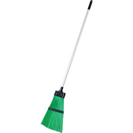 Yard Broom With Aluminium Handle Green