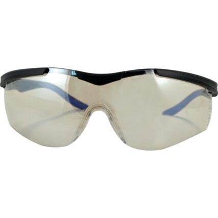 Safety Glasses, Clear Lens, Half-Frame, Black/Clear Frame, High Temperature Resistant/Impact-resistant/UV-resistant