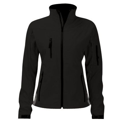 Soft Shell Jacket, Women, Black, Polyester, S