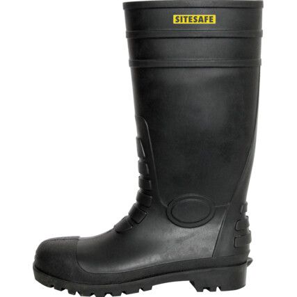 SAFETY WELLINGTON BOOT CLASS-S5 BLACK SIZE-3