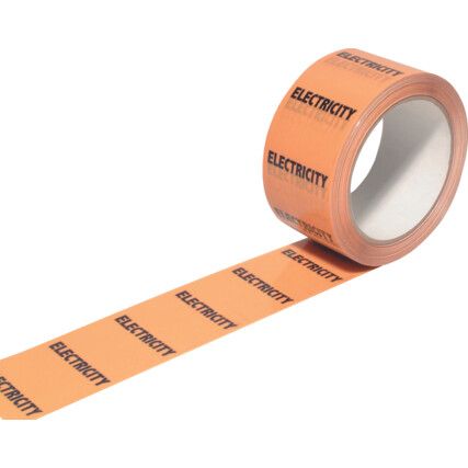 Electricity Pipeline Identification Tape 50mm x 33m