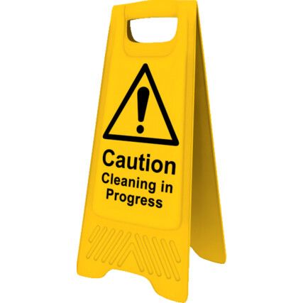 Cleaning in Progress A-Frame Caution Sign 300mm x 620mm
