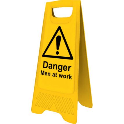 Men at Work A-Frame Danger Sign 300mm x 620mm